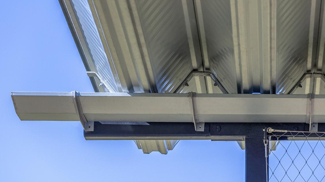Fielders ARAMAX® large span roofing used in remote sports hub for durability and impact.