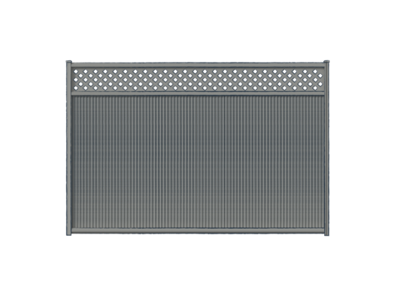 Mini-Flute™ Fencing with Lattice Panel Topper