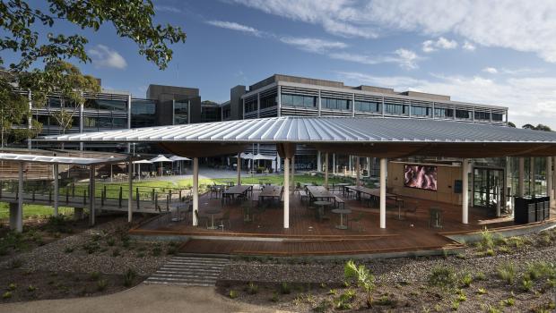O Pavillion Optus Campus with Fielders Freeform used on their entire roof 