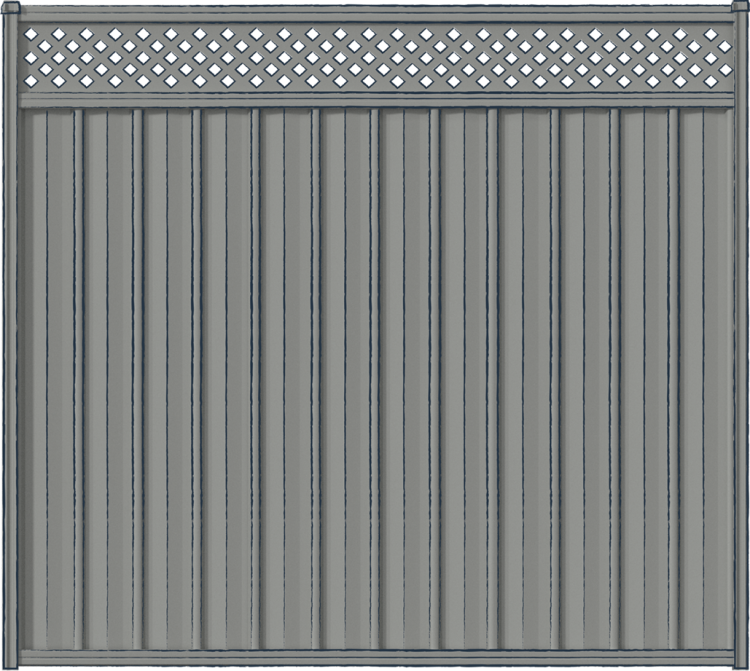 TL-5™ Fencing with Lattice Panel Topper (SA & WA variant)