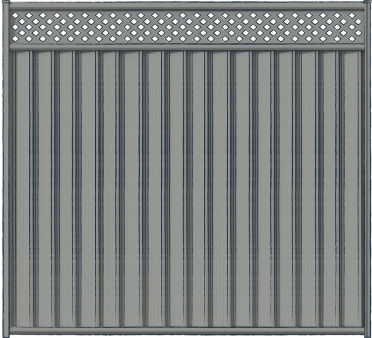 Ridgeline® Fencing with Lattice Panel Topper