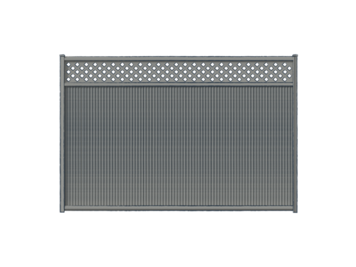 Mini-Flute™ Fencing with Lattice Panel Topper