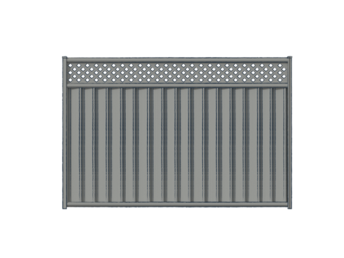 Ridgeline® Fencing with Lattice Panel Topper