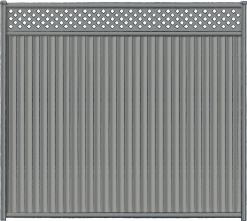 S-Rib™ Fencing with Lattice Panel Topper