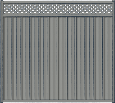 TL-5™ Fencing with Lattice Panel Topper (SA & WA variant)