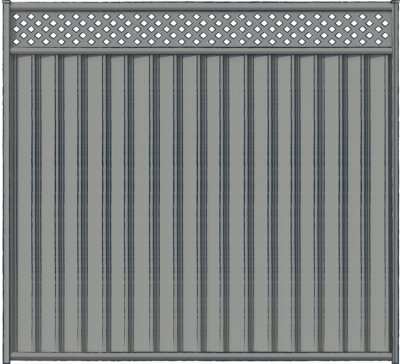 Ridgeline® Fencing with Lattice Panel Topper